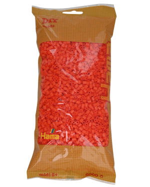 205-04 Hama midi perler 6000stk orange