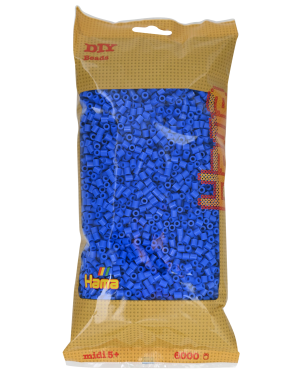 205-09 Hama midi perler 6000stk lyseblå