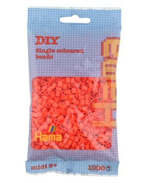 207-04 Hama midi perler 1000stk orange