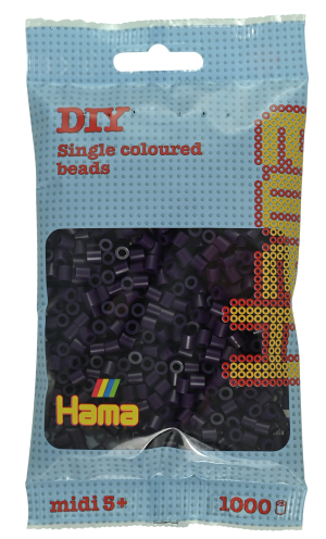 207-108 Hama midi perler 1000stk aubergine