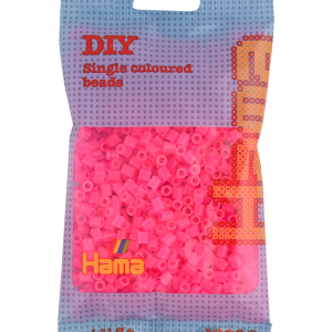 207-32 Hama midi perler 1000stk neon fuschia