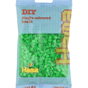 207-37 Hama midi perler 1000stk neon grøn