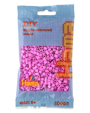 207-48 Hama midi perler 1000stk pastel pink