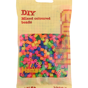207-51 Hama midi perler 1000stk neon mix