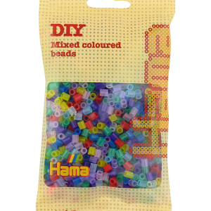 207-53 Hama midi perler 1000stk transp. mix