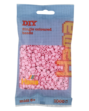 207-95 Hama midi perler 1000stk pastel rosa