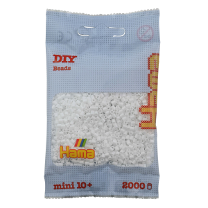 501-01 Hama mini perler 2000stk hvid