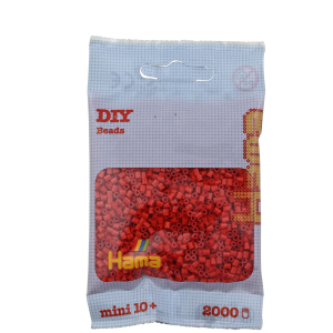 501-05 Hama mini perler 2000stk rød