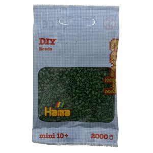 501-102 Hama mini perler 2000stk skovgrøn