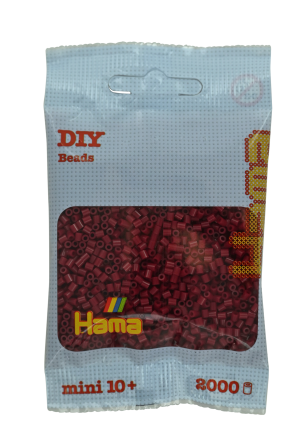 501-118 Hama mini perler 2000stk mørk kirsebær