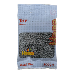 501-17 Hama mini perler 2000stk grå