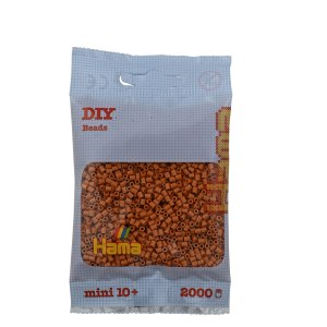 501-21 Hama mini perler 2000stk lysebrun