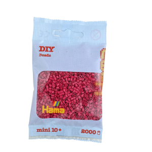 501-29 Hama mini perler 2000stk vinrød