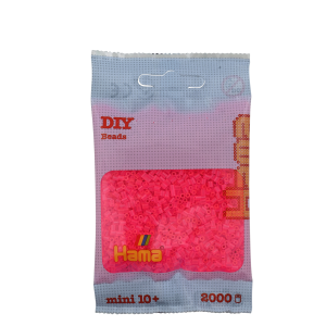 501-32 Hama mini perler 2000stk neon fuschia