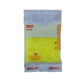 501-34 Hama mini perler 2000stk neon gul