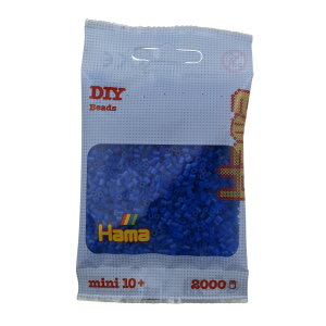 501-36 Hama mini perler 2000stk neon blå