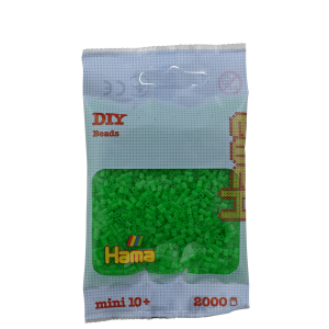 501-37 Hama mini perler 2000stk neon grøn
