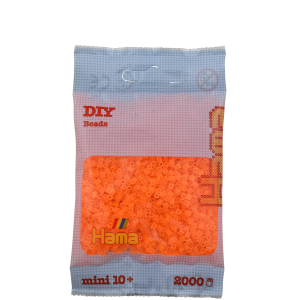 501-38 Hama mini perler 2000stk neon orange