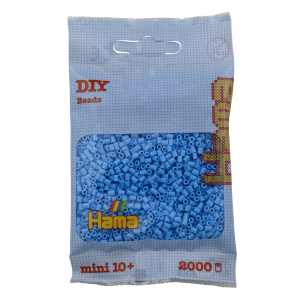 501-46 Hama mini perler 2000stk pastel blå