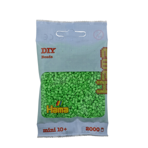 501-47 Hama mini perler 2000stk pastel grøn