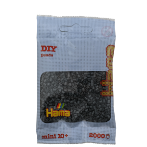 501-71 Hama mini perler 2000stk mørkegrå