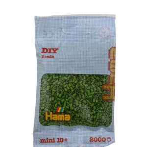 501-84 Hama mini perler 2000stk oliven