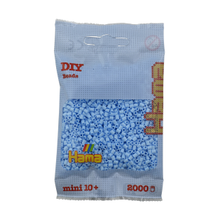 501-97 Hama mini perler 2000stk pastel isblå